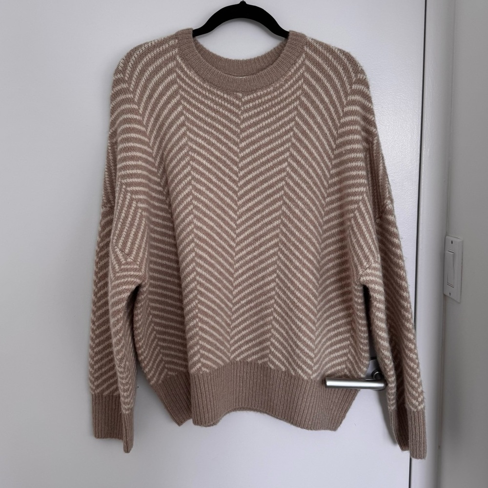 OAK + FORT Herringbone Sweater